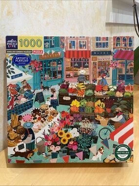 Eeboo English Green Market - 1000 Piece Puzzle